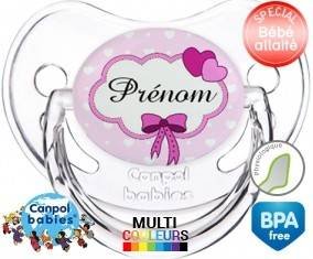 Princesse et noeud + prénom: Sucette Physiologique-su7.fr