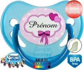 Princesse et noeud + prénom: Sucette Physiologique-su7.fr