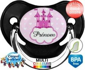 Princesse château + prénom: Sucette Physiologique-su7.fr