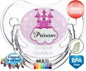 Princesse château + prénom: Sucette Physiologique-su7.fr