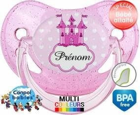 Princesse château + prénom: Sucette Physiologique-su7.fr
