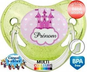 Princesse château + prénom: Sucette Physiologique-su7.fr