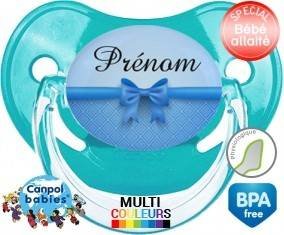 Flot bleu + prénom: Sucette Physiologique-su7.fr