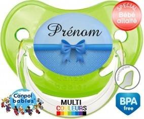 Flot bleu + prénom: Sucette Physiologique-su7.fr