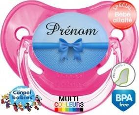 Flot bleu + prénom: Sucette Physiologique-su7.fr