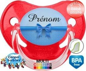 Flot bleu + prénom: Sucette Physiologique-su7.fr