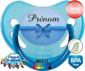 Flot bleu + prénom: Sucette Physiologique-su7.fr