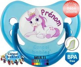 Licorne style2 + prénom: Sucette Physiologique-su7.fr