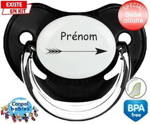 Flèche + prénom: Sucette Physiologique-su7.fr