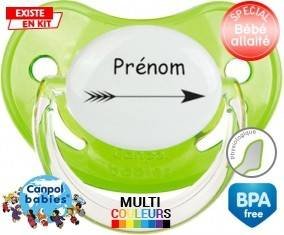 Flèche + prénom: Sucette Physiologique-su7.fr