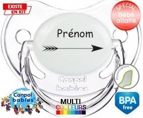 Flèche + prénom: Sucette Physiologique-su7.fr