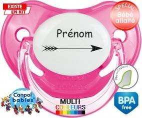 Flèche + prénom: Sucette Physiologique-su7.fr