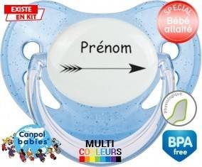 Flèche + prénom: Sucette Physiologique-su7.fr