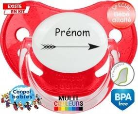 Flèche + prénom: Sucette Physiologique-su7.fr