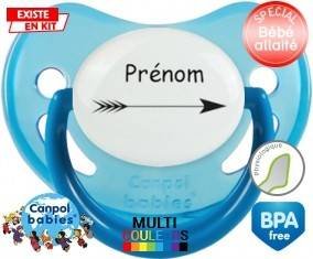 Flèche + prénom: Sucette Physiologique-su7.fr