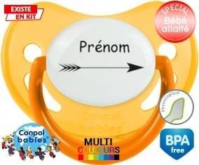 Flèche + prénom: Sucette Physiologique-su7.fr