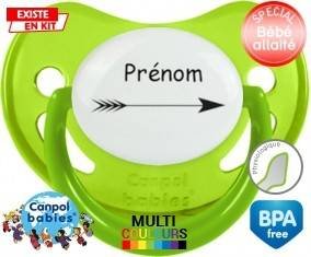 Flèche + prénom: Sucette Physiologique-su7.fr