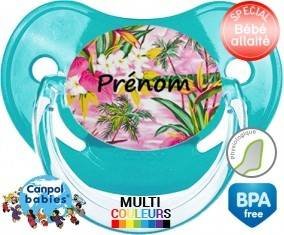 Vacances style2 + prénom : Sucette Physiologique personnalisée