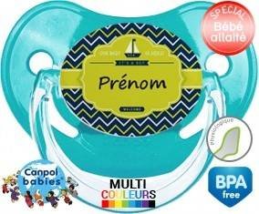 Matelot marin + prénom : Sucette Physiologique personnalisée