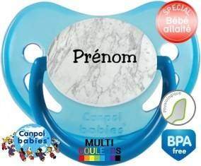 Motif marbre + prénom: Sucette Physiologique-su7.fr