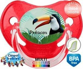 Toucan tropical + prénom: Sucette Physiologique-su7.fr