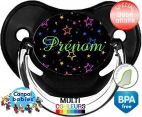 Étoiles brillante nuit + prénom: Sucette Physiologique-su7.fr