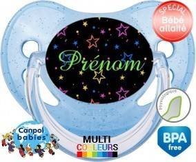 Étoiles brillante nuit + prénom: Sucette Physiologique-su7.fr
