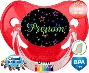 Étoiles brillante nuit + prénom: Sucette Physiologique-su7.fr