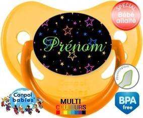 Étoiles brillante nuit + prénom: Sucette Physiologique-su7.fr