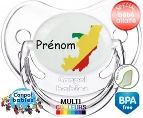 Drapeau congo + prénom: Sucette Physiologique-su7.fr