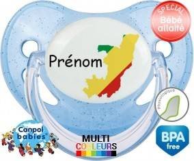 Drapeau congo + prénom: Sucette Physiologique-su7.fr