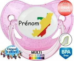 Drapeau congo + prénom: Sucette Physiologique-su7.fr