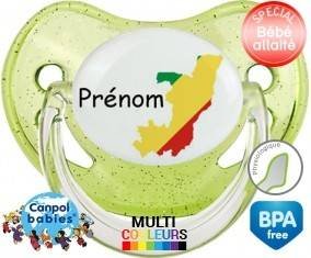 Drapeau congo + prénom: Sucette Physiologique-su7.fr