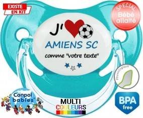 J'aime amiens sc + prénom : Sucette Physiologique personnalisée