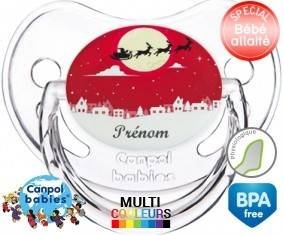 Noël renne + prénom: Sucette Physiologique-su7.fr