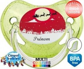 Noël renne + prénom: Sucette Physiologique-su7.fr