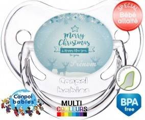 Christmas rennes + prénom: Sucette Physiologique-su7.fr