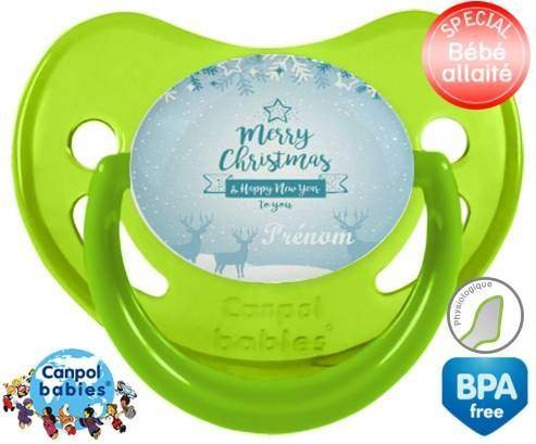 Christmas rennes + prénom: Sucette Physiologique-su7.fr