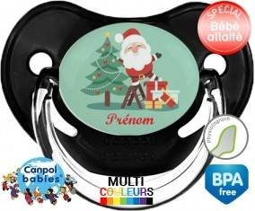 Père noël et sapin + prénom: Sucette Physiologique-su7.fr
