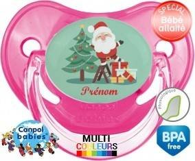 Père noël et sapin + prénom: Sucette Physiologique-su7.fr
