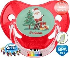 Père noël et sapin + prénom: Sucette Physiologique-su7.fr