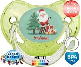 Père noël et sapin + prénom: Sucette Physiologique-su7.fr