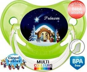 Crèche noël + prénom: Sucette Physiologique-su7.fr