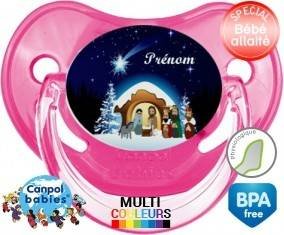 Crèche noël + prénom: Sucette Physiologique-su7.fr