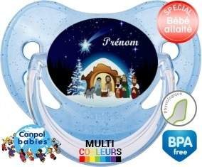 Crèche noël + prénom: Sucette Physiologique-su7.fr