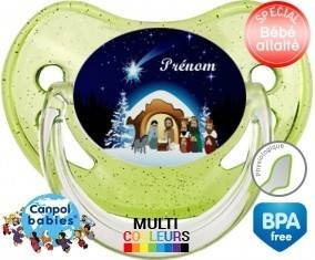 Crèche noël + prénom: Sucette Physiologique-su7.fr