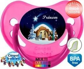 Crèche noël + prénom: Sucette Physiologique-su7.fr