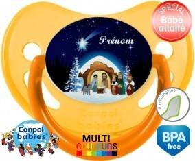 Crèche noël + prénom: Sucette Physiologique-su7.fr