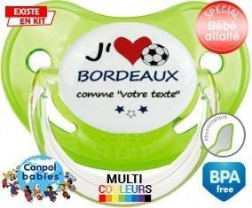 J'aime bordeaux + prénom: Sucette Physiologique-su7.fr