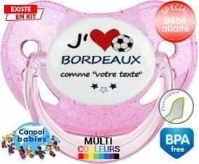J'aime bordeaux + prénom: Sucette Physiologique-su7.fr